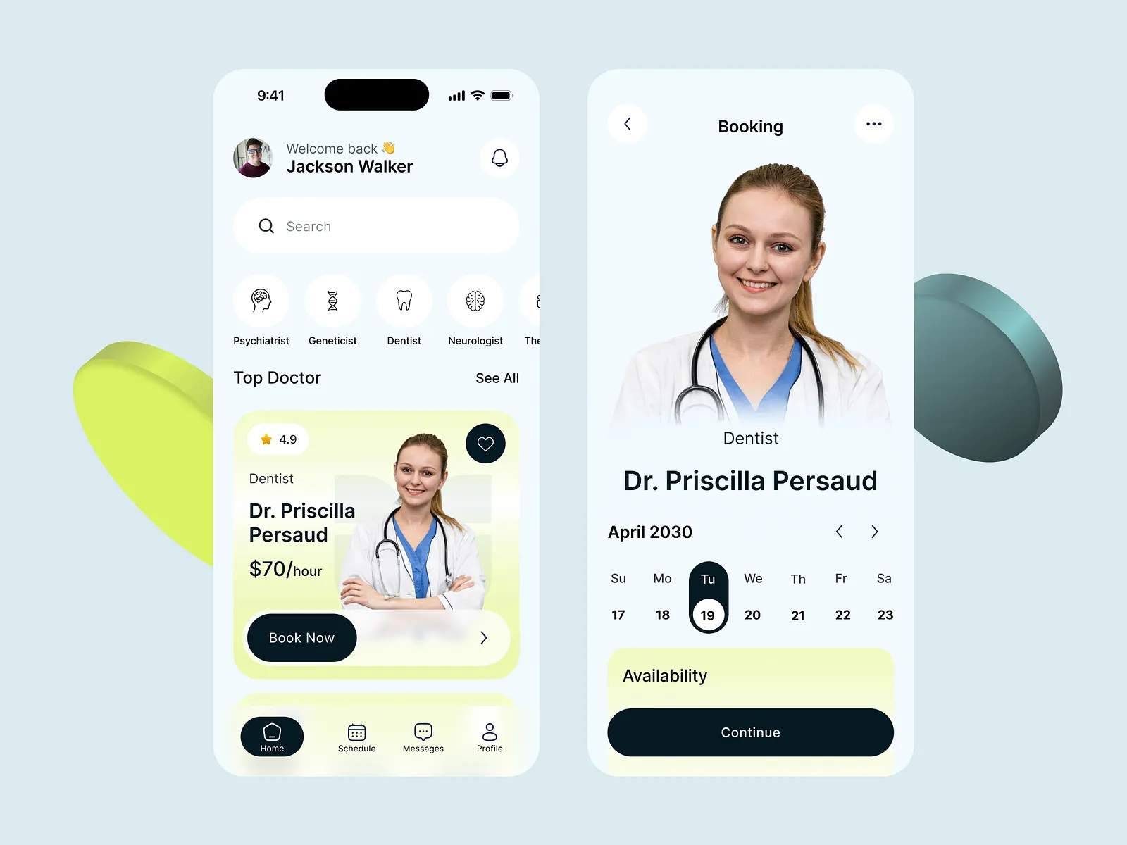 Bookings Monster - Medical Clinic Interface